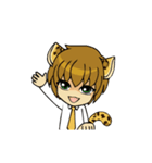 Leopard-Meow every day. (animation)（個別スタンプ：1）