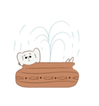 Cotton dog and bunny friend（個別スタンプ：3）