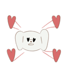 Cotton dog and bunny friend（個別スタンプ：5）