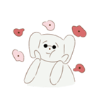 Cotton dog and bunny friend（個別スタンプ：6）