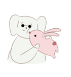 Cotton dog and bunny friend（個別スタンプ：7）