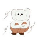 Cotton dog and bunny friend（個別スタンプ：19）