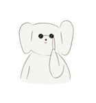 Cotton dog and bunny friend（個別スタンプ：21）