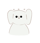 Cotton dog and bunny friend（個別スタンプ：22）