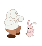 Cotton dog and bunny friend（個別スタンプ：30）