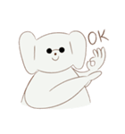 Cotton dog and bunny friend（個別スタンプ：33）