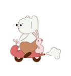 Cotton dog and bunny friend（個別スタンプ：37）