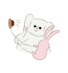 Cotton dog and bunny friend（個別スタンプ：38）