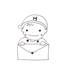 帽子好き男の子の日常会話（個別スタンプ：1）