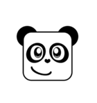 Cute Face and Panda（個別スタンプ：1）
