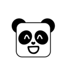 Cute Face and Panda（個別スタンプ：3）