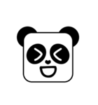 Cute Face and Panda（個別スタンプ：4）
