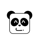 Cute Face and Panda（個別スタンプ：7）