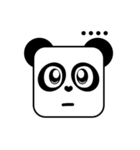 Cute Face and Panda（個別スタンプ：8）