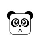 Cute Face and Panda（個別スタンプ：9）