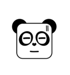 Cute Face and Panda（個別スタンプ：17）