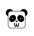 Cute Face and Panda（個別スタンプ：21）