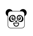 Cute Face and Panda（個別スタンプ：24）