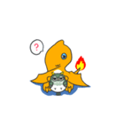 Happy cute civilians dragon（個別スタンプ：5）