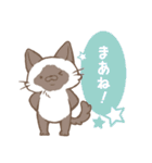 ほんわか猫さん -日本語-（個別スタンプ：6）