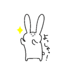 うさこと友達A (嬉)（個別スタンプ：3）