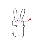 うさこと友達A (嬉)（個別スタンプ：7）