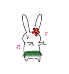 うさこと友達A (嬉)（個別スタンプ：12）