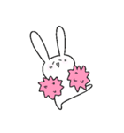 うさこと友達A (嬉)（個別スタンプ：15）