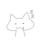 シンプルなねこさん（個別スタンプ：2）