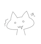シンプルなねこさん（個別スタンプ：3）