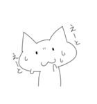 シンプルなねこさん（個別スタンプ：5）