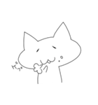 シンプルなねこさん（個別スタンプ：8）