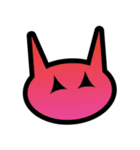 Neon color face（個別スタンプ：5）