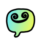 Neon color face（個別スタンプ：14）