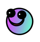 Neon color face（個別スタンプ：15）
