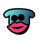 Neon color face（個別スタンプ：18）
