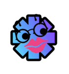 Neon color face（個別スタンプ：24）