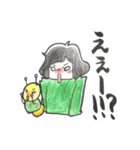 女の子とイモムシの日常（個別スタンプ：7）