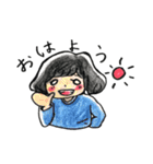 女の子とイモムシの日常（個別スタンプ：39）