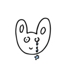Round Bunnies Twogether_Eng ver.（個別スタンプ：14）