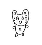 Round Bunnies Twogether_Eng ver.（個別スタンプ：17）