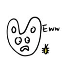 Round Bunnies Twogether_Eng ver.（個別スタンプ：33）