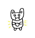 Round Bunnies Twogether_Eng ver.（個別スタンプ：39）