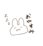 らくがきうさぎ。（個別スタンプ：1）