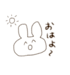 らくがきうさぎ。（個別スタンプ：2）