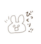 らくがきうさぎ。（個別スタンプ：3）