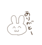 らくがきうさぎ。（個別スタンプ：4）