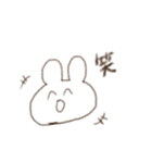 らくがきうさぎ。（個別スタンプ：7）