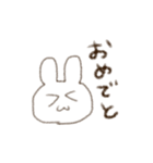 らくがきうさぎ。（個別スタンプ：20）