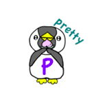 アルファベットペンギン（個別スタンプ：16）